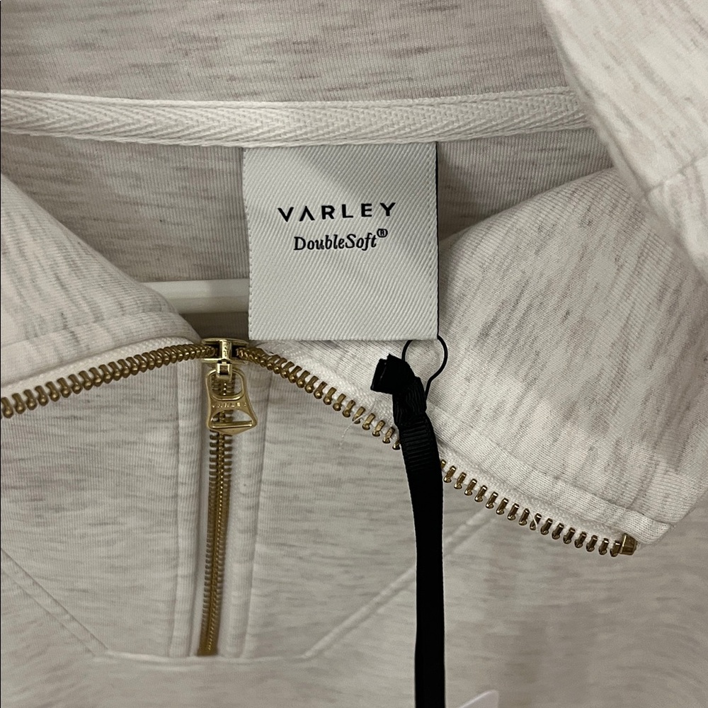 Varley Cream Zip-Up Sweater - Picture 2 of 3